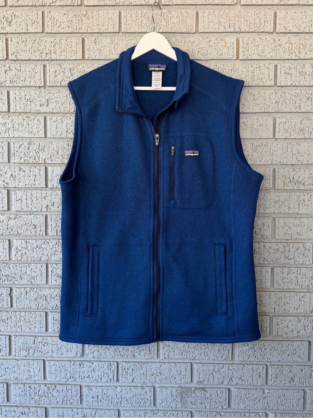 Patagonia Better Sweater Vest Full Zip Blue Men’s Size Large